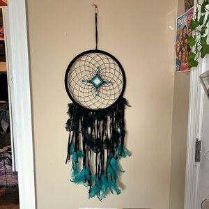 Teal and Black Dreamcatcher